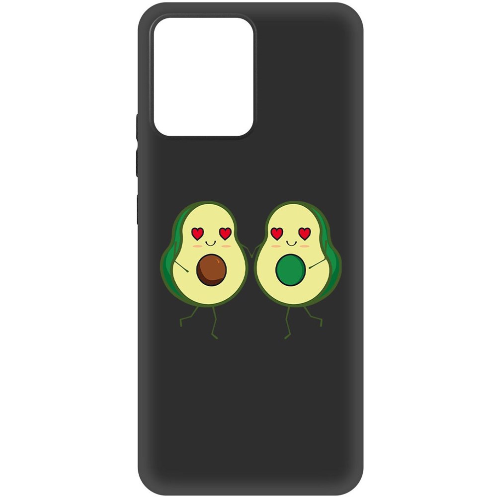 

Чехол-накладка Krutoff Soft Case Авокадо Пара для Realme Narzo 50i Prime черный