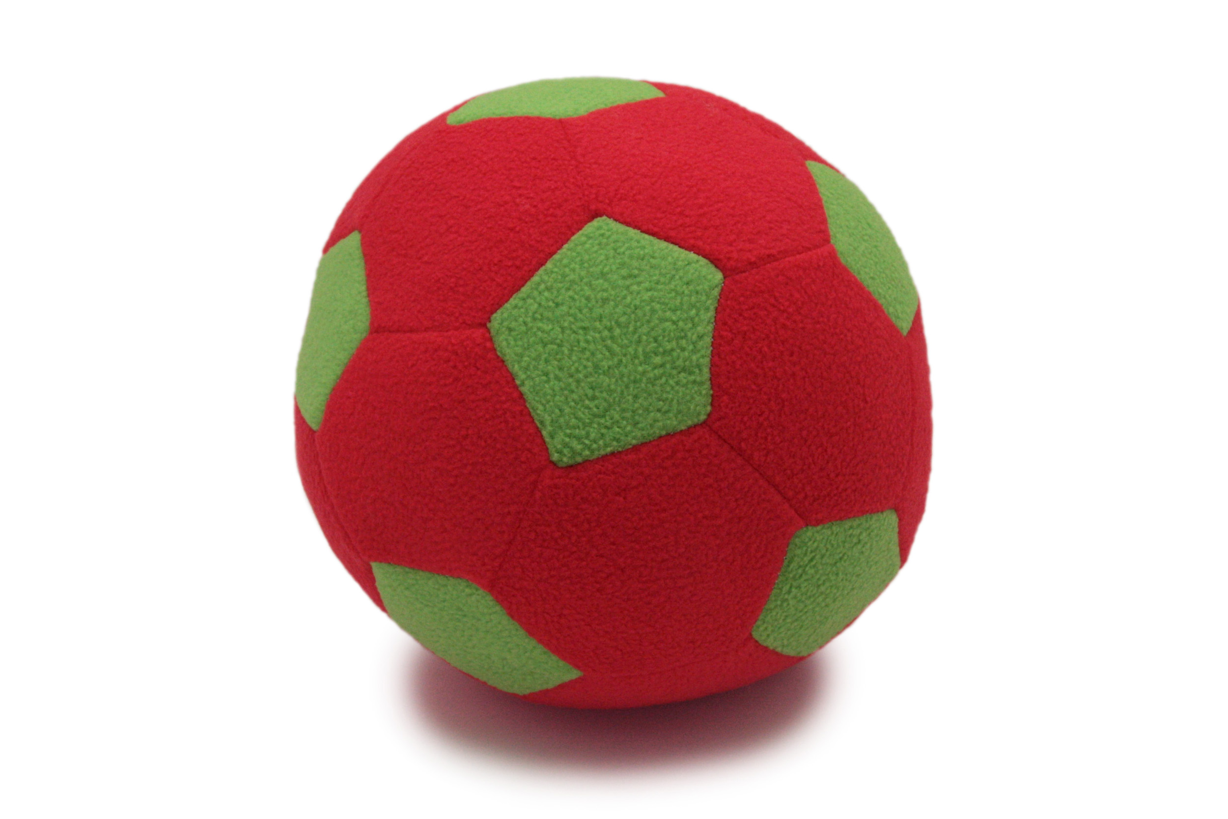 фото Детский мяч magic bear toys f-100/rlg мяч мягкий цвет красный, светло-зеленый 23 см