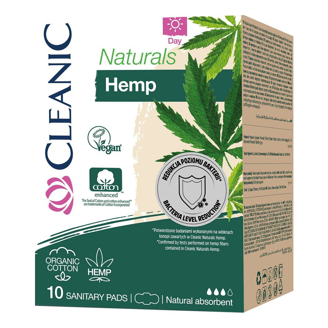 Прокладки гигиенические Cleanic Naturals Hemp Day 10 шт 557₽