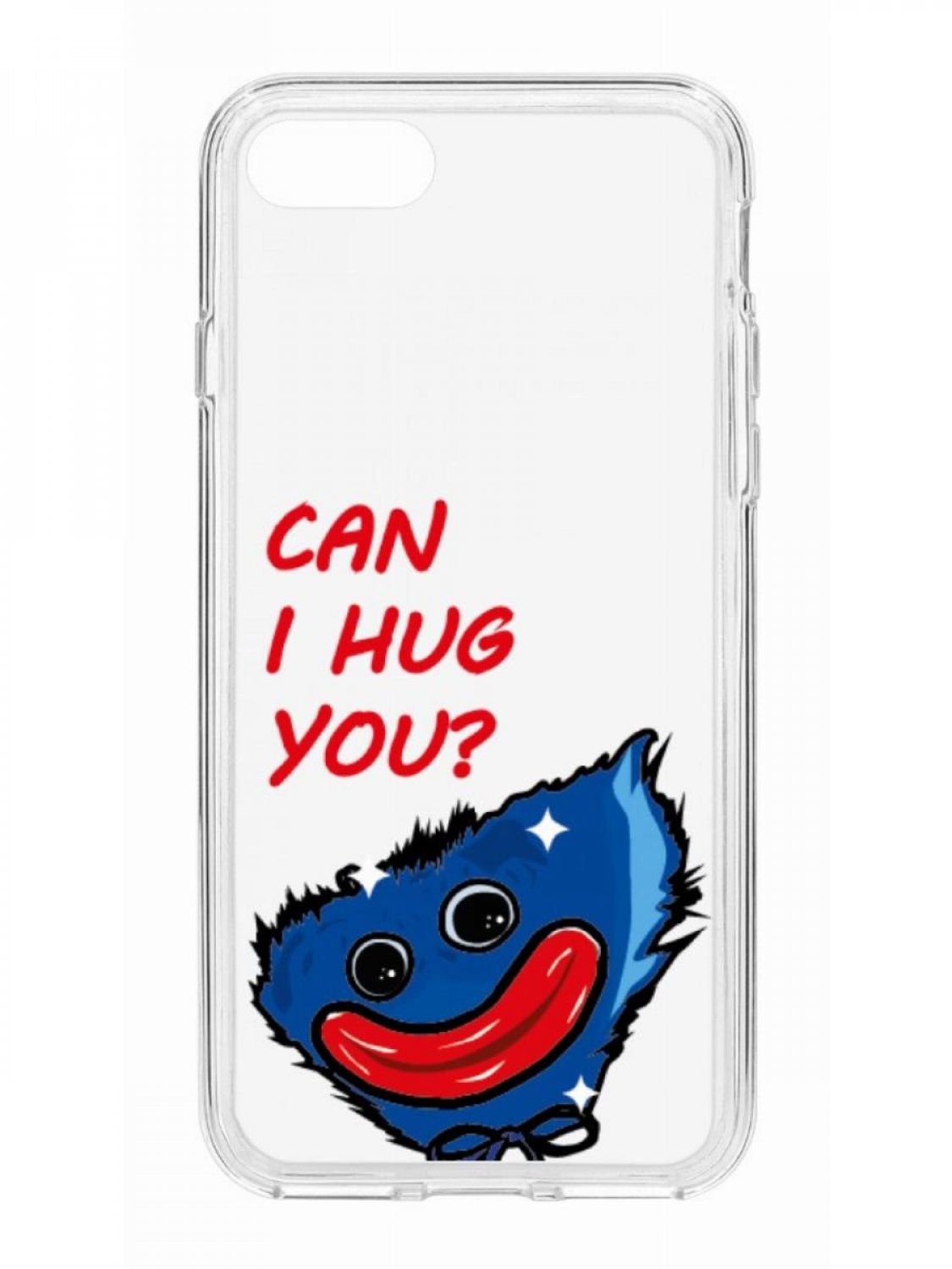 фото Чехол для apple iphone 7 /8 /se 2020 кruче print can i hug you прозрачный с рисунком