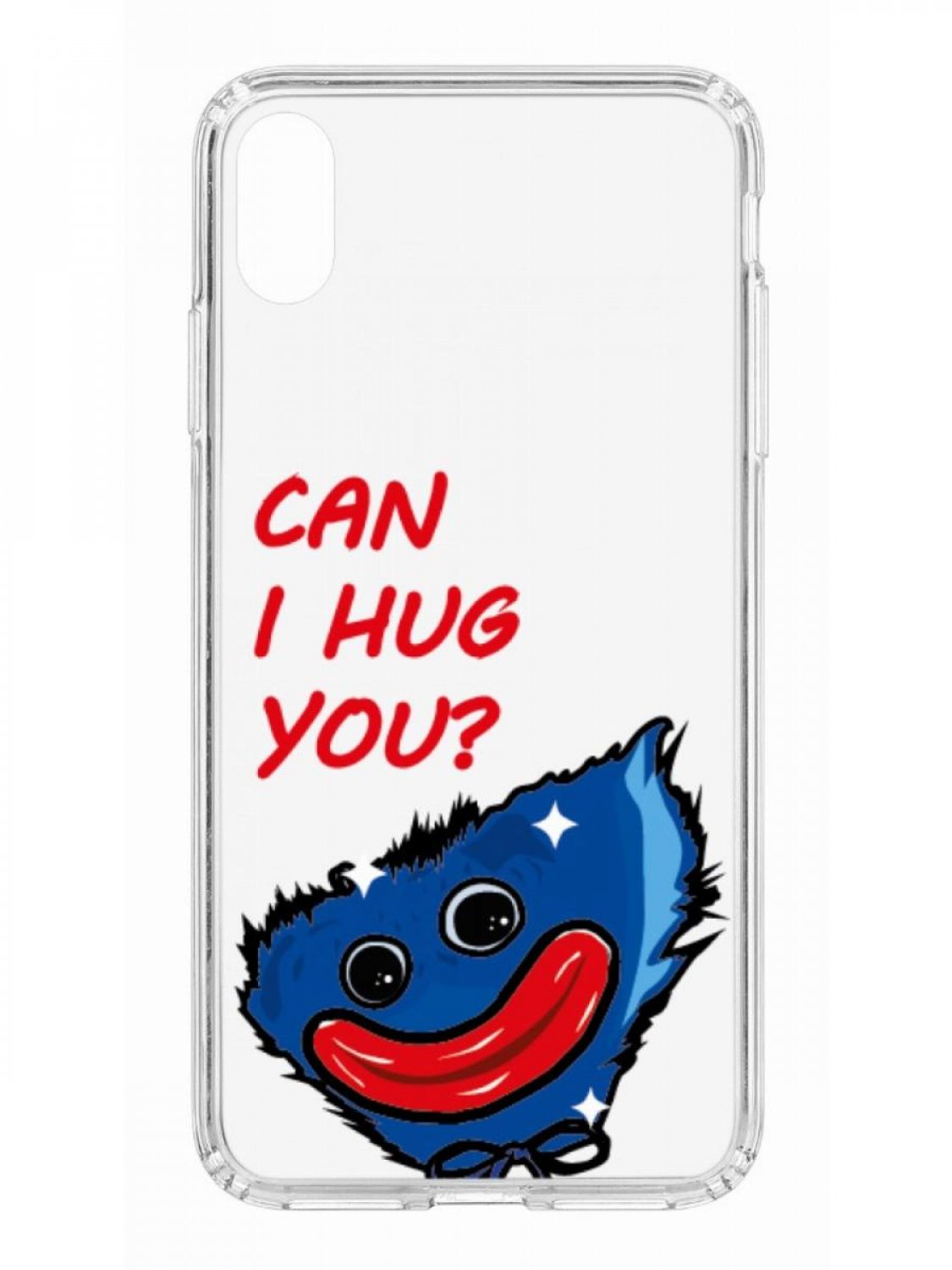 фото Противоударный чехол для apple iphone xs max кruче print can i hug you прозрачный