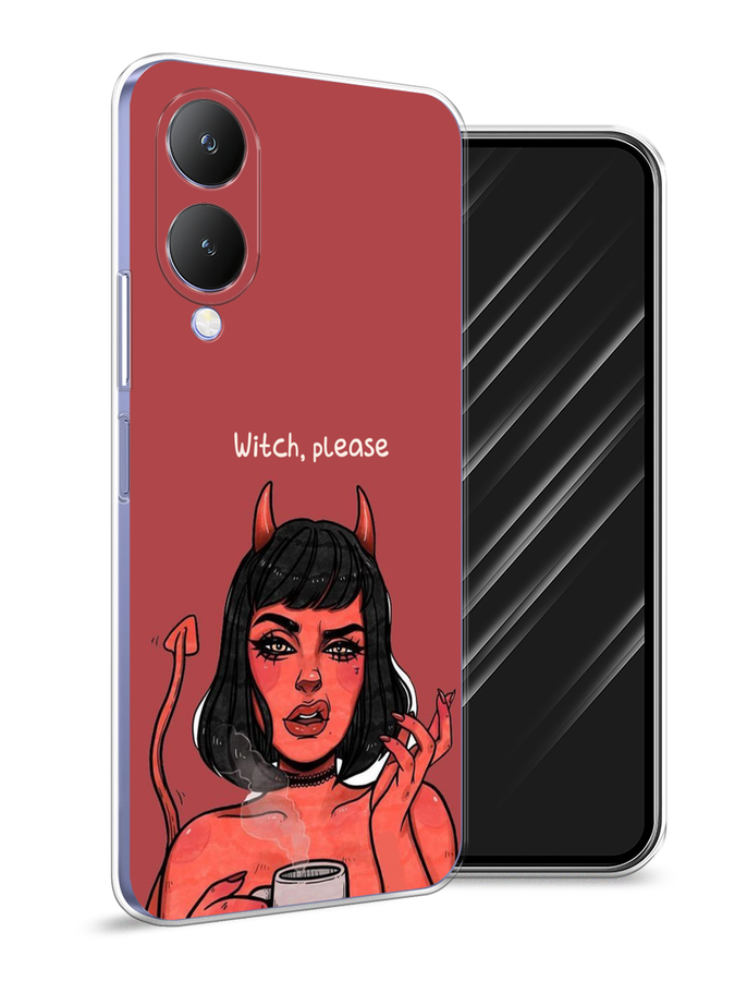 

Чехол Awog на Vivo Y17s "Evil Girl", Бордовый;черный, 269850-1