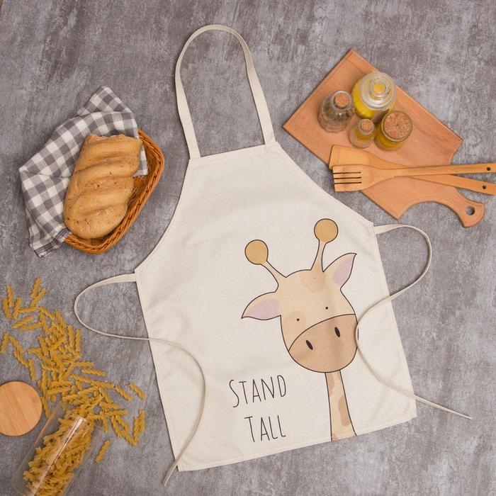 

Фартук Этель "Stand Tall", 40x50 см, 50% п/э, 50% лён, Бежевый
