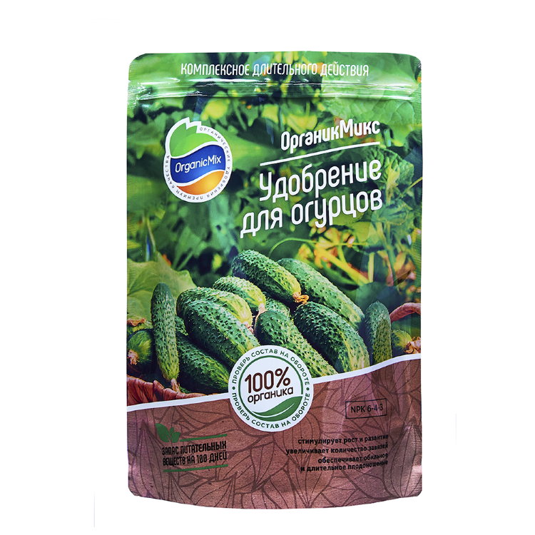 

Органическое удобрение OrganicMix для огурцов 10878 850 г, Удобрение 850