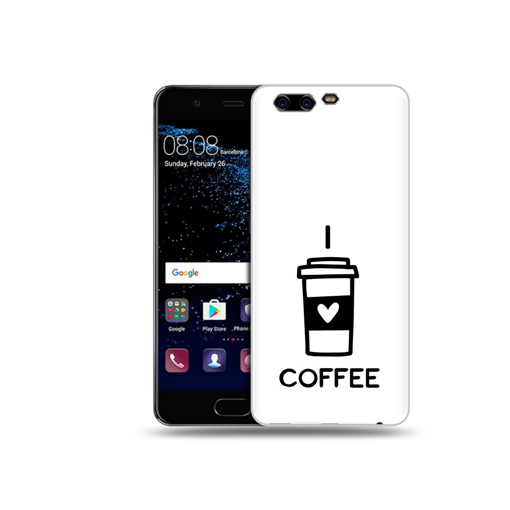 

Чехол MyPads Tocco для Huawei P10 Я люблю кофе (PT60870.50.206), Прозрачный, Tocco