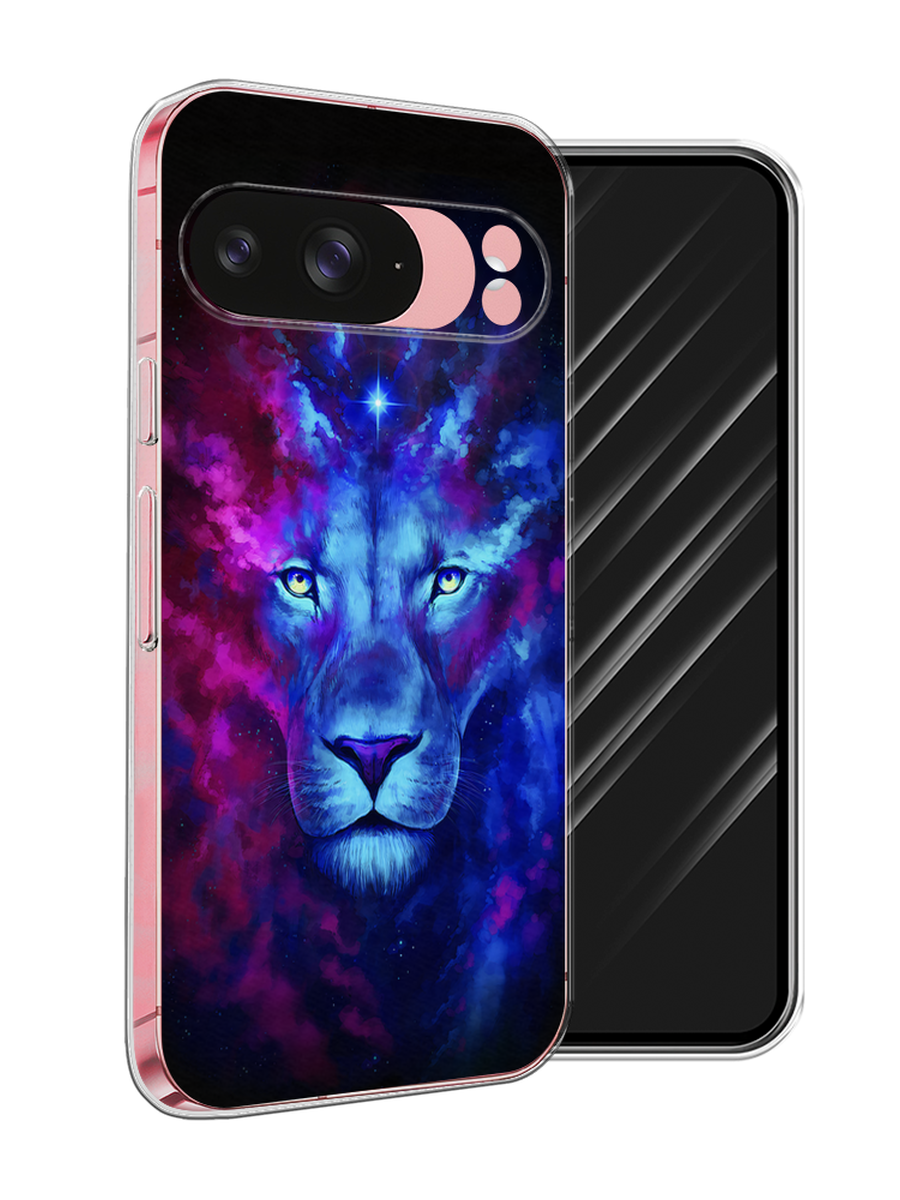

Чехол Awog на Google Pixel 9 "Космический лев", Голубой, 271950-1