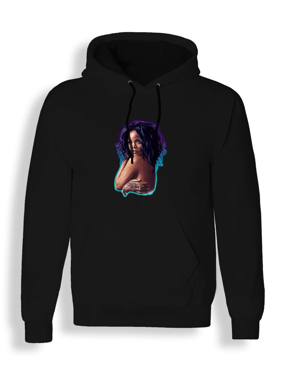 

Худи унисекс СувенирShop Рианна/Rihanna 2 черное 4XL, "Рианна/Rihanna" 2