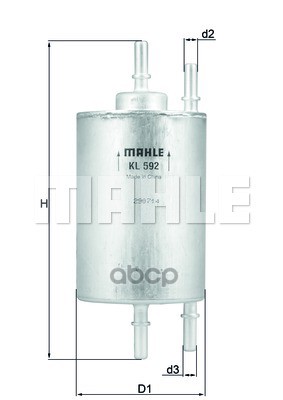 

Фильтр топливный Mahle/Knecht KL592, KL592