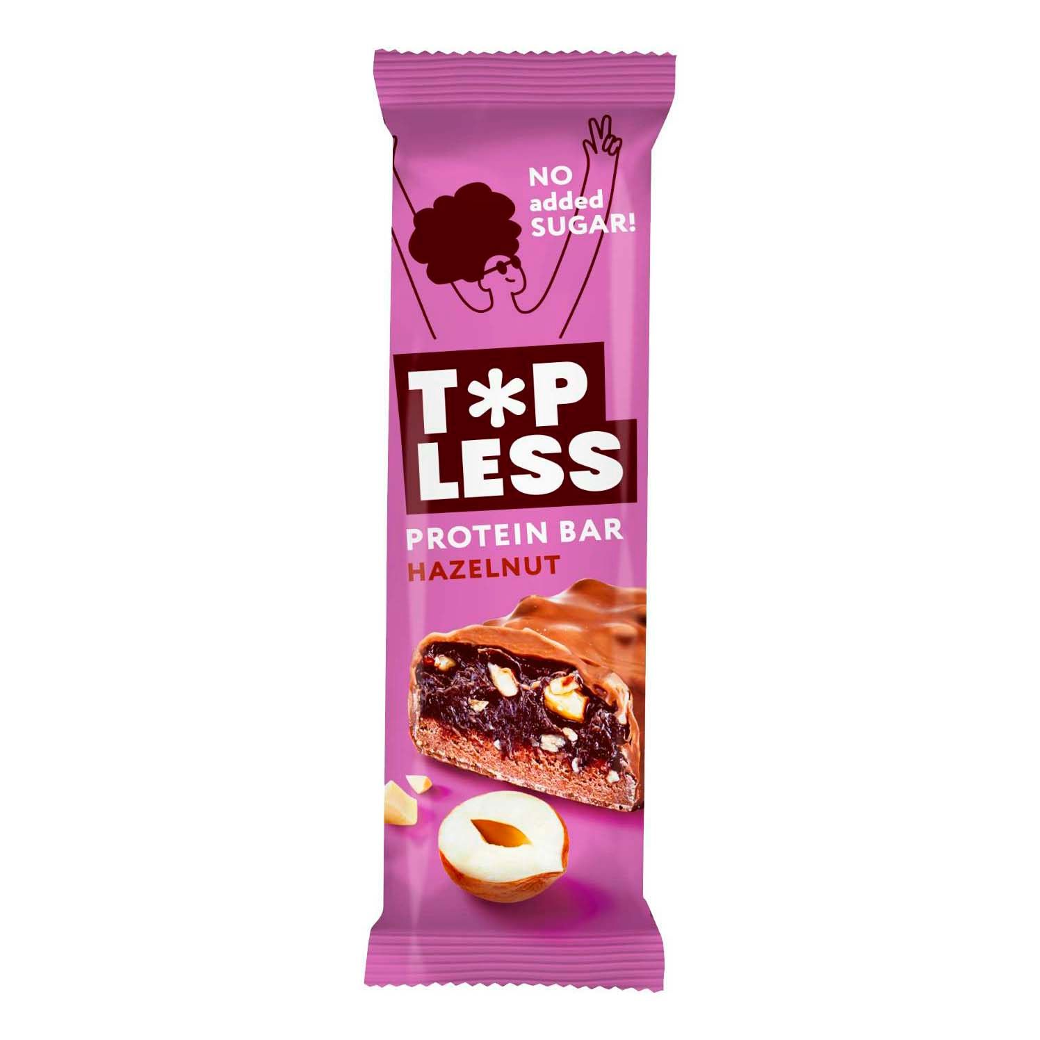 

Батончик FitnesShock Top less протеиновый Дробленый фундук в глазури 45 г