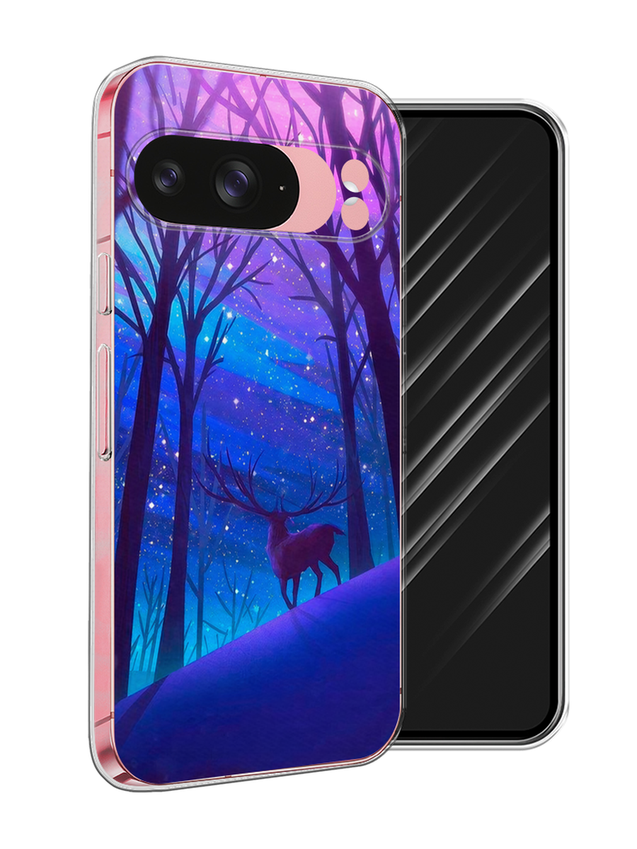 

Чехол Awog на Google Pixel 9 "Северный олень", Фиолетовый;голубой;синий, 271950-1