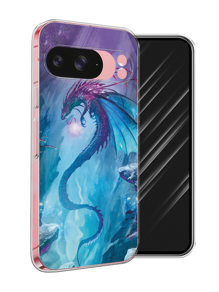 

Чехол Awog на Google Pixel 9 "Водный дракон", Голубой;фиолетовый;синий, 271950-1
