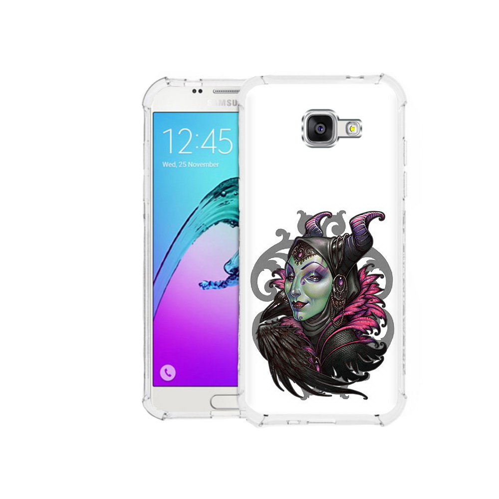 

Чехол MyPads Tocco для Samsung Galaxy A5 (2016) зеленая девушка с вороном, Прозрачный, Tocco