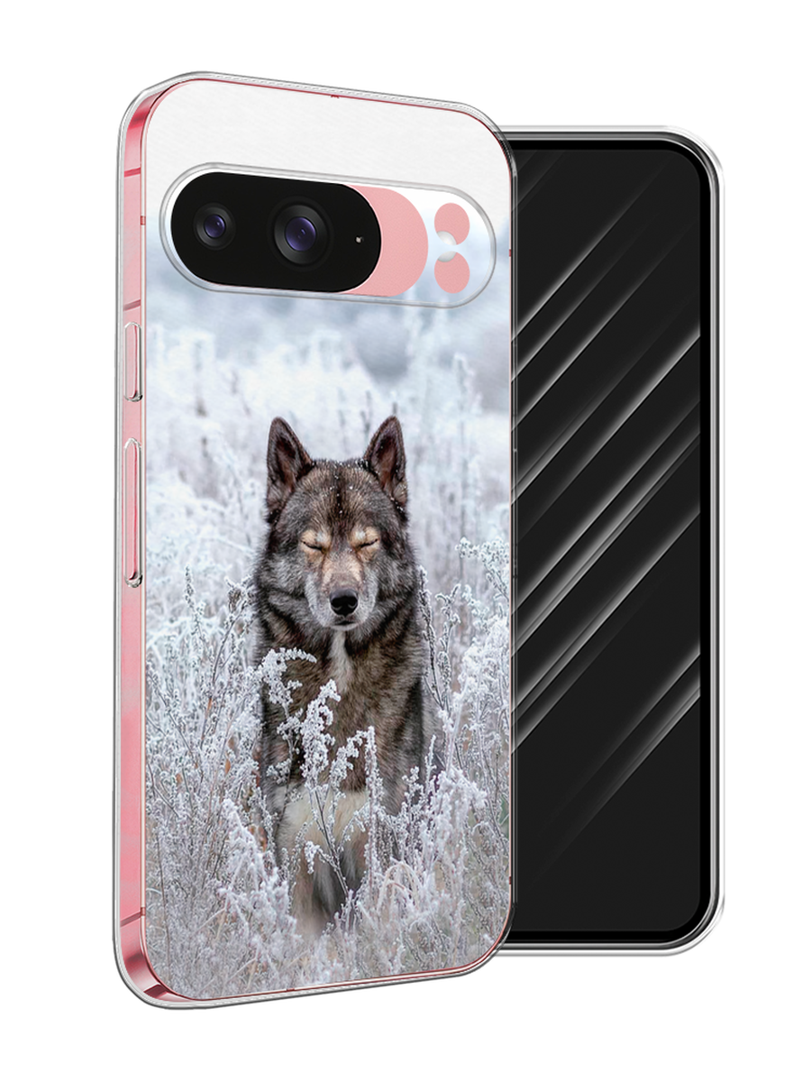 

Чехол Awog на Google Pixel 9 "Волк в поле", Белый;черный, 271950-1