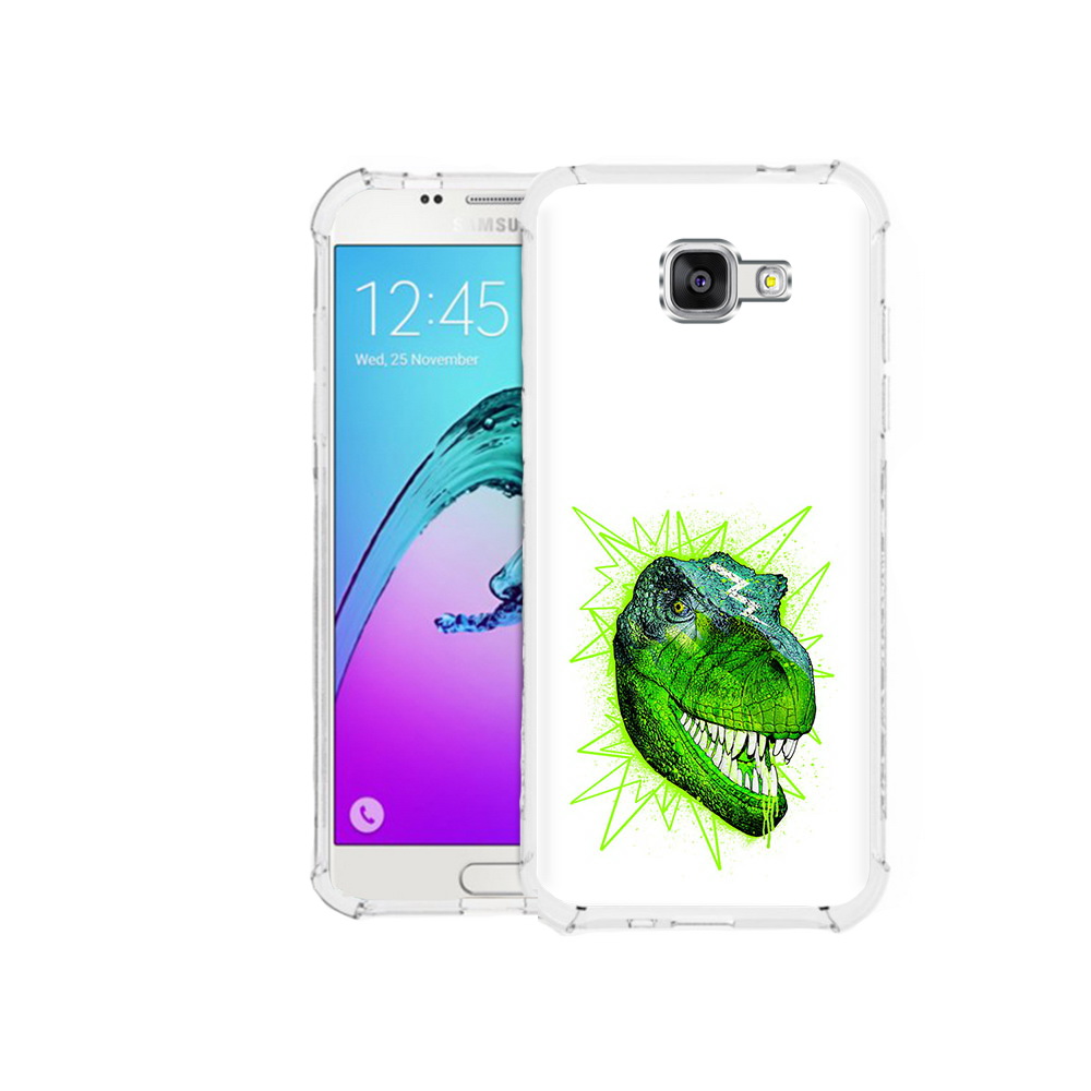 

Чехол MyPads Tocco для Samsung Galaxy A5 (2016) зеленый динозавр (PT25252.581.358), Прозрачный, Tocco
