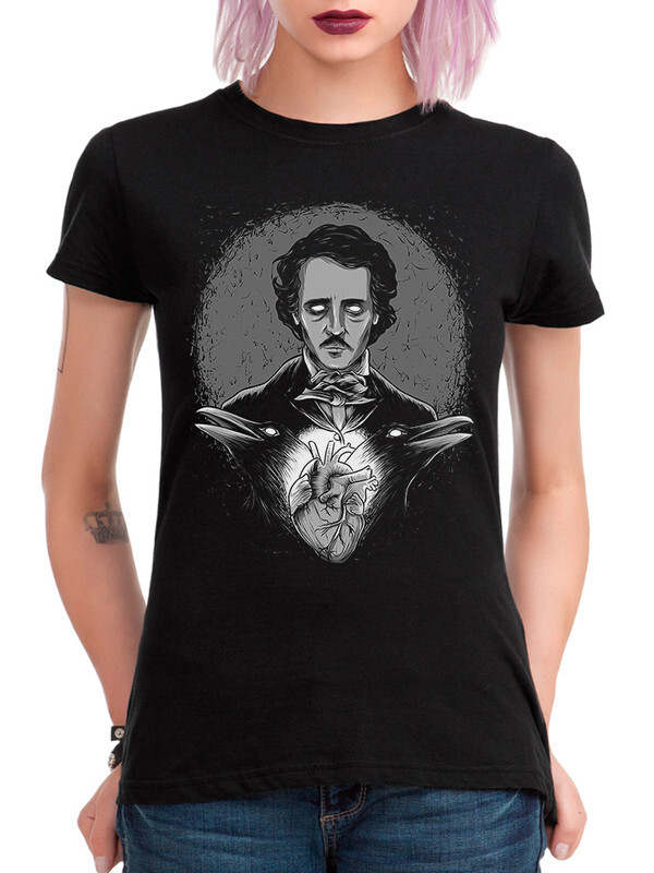 

Футболка женская Dream Shirts Сердце Эдгара Аллана По черная S, Сердце Эдгара Аллана По