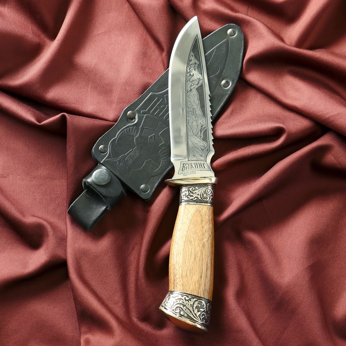 

Нож туристический Викинг с гардой, сталь 40х13, Разноцветный, 4793700