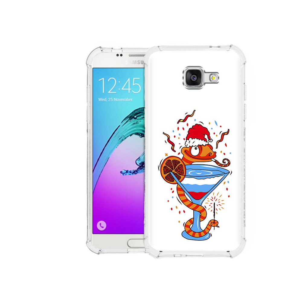 

Чехол MyPads Tocco для Samsung Galaxy A5 (2016) змейка (PT25252.581.364), Прозрачный, Tocco