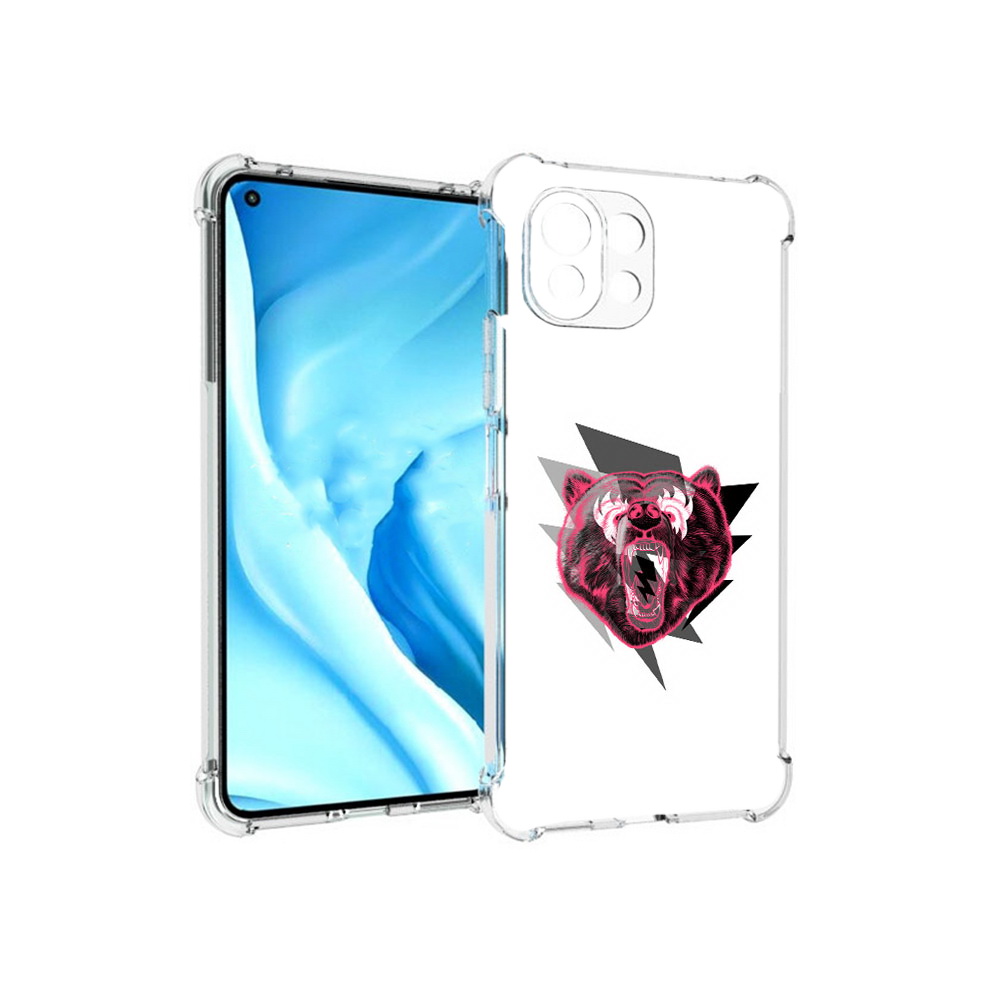 

Чехол MyPads Tocco для Xiaomi Mi 11 Lite грозовой медведь (PT159462.256.301), Прозрачный, Tocco