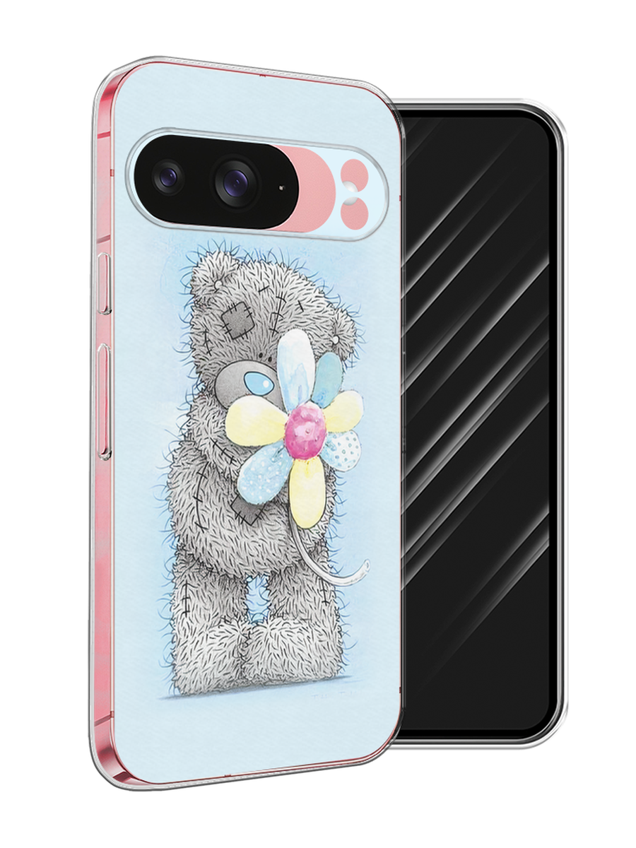 

Чехол Awog на Google Pixel 9 "Me to you с ромашкой", Голубой;серый;желтый, 271950-1