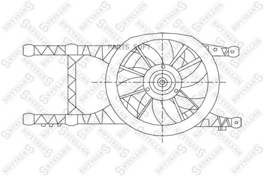 

Вентилятор охлажд. двигателя (68 W/300 mm.) без кондиц.