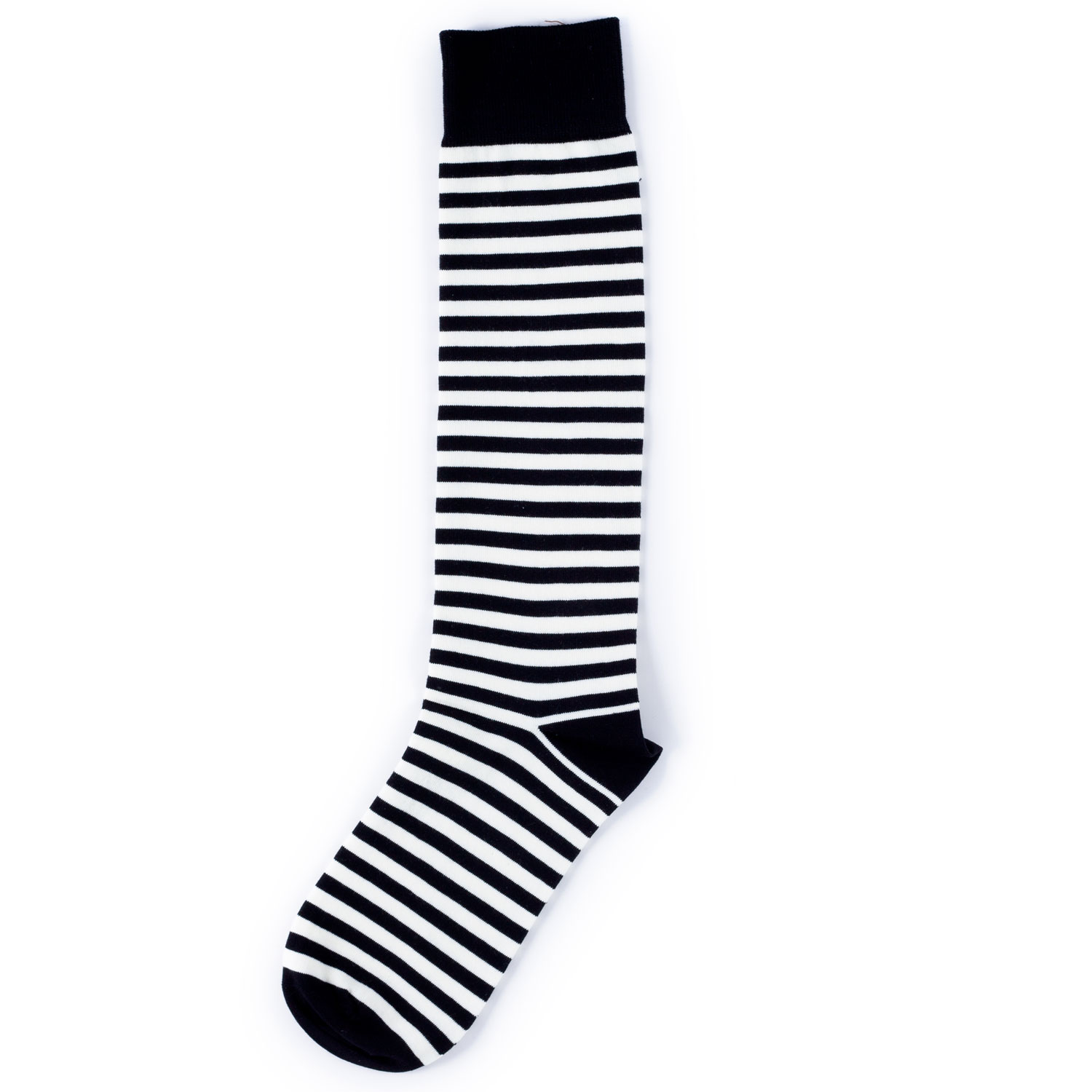 Носки унисекс St.Friday Socks BH_High_Knees_StripesBlackWhite разноцветные 42-46