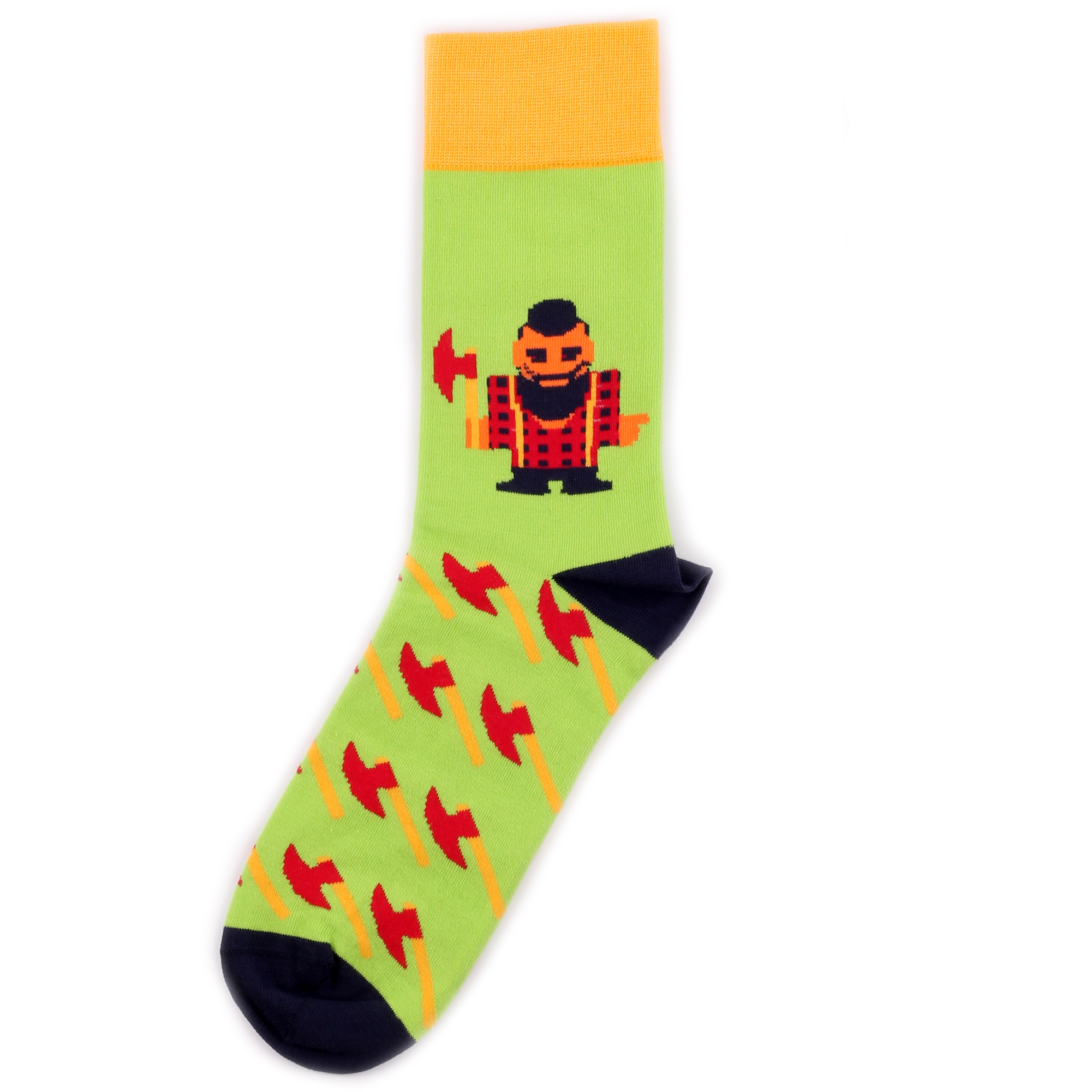 Носки унисекс St.Friday Socks BH_LumberjackGreen разноцветные 36-38