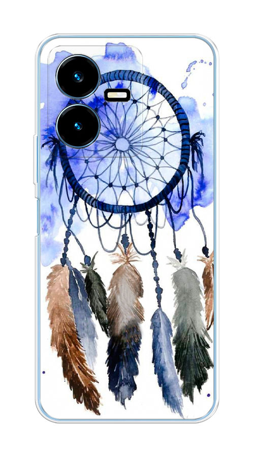 

Чехол на Vivo Y22 "Ловец снов 1", Коричневый;синий, 267550-1