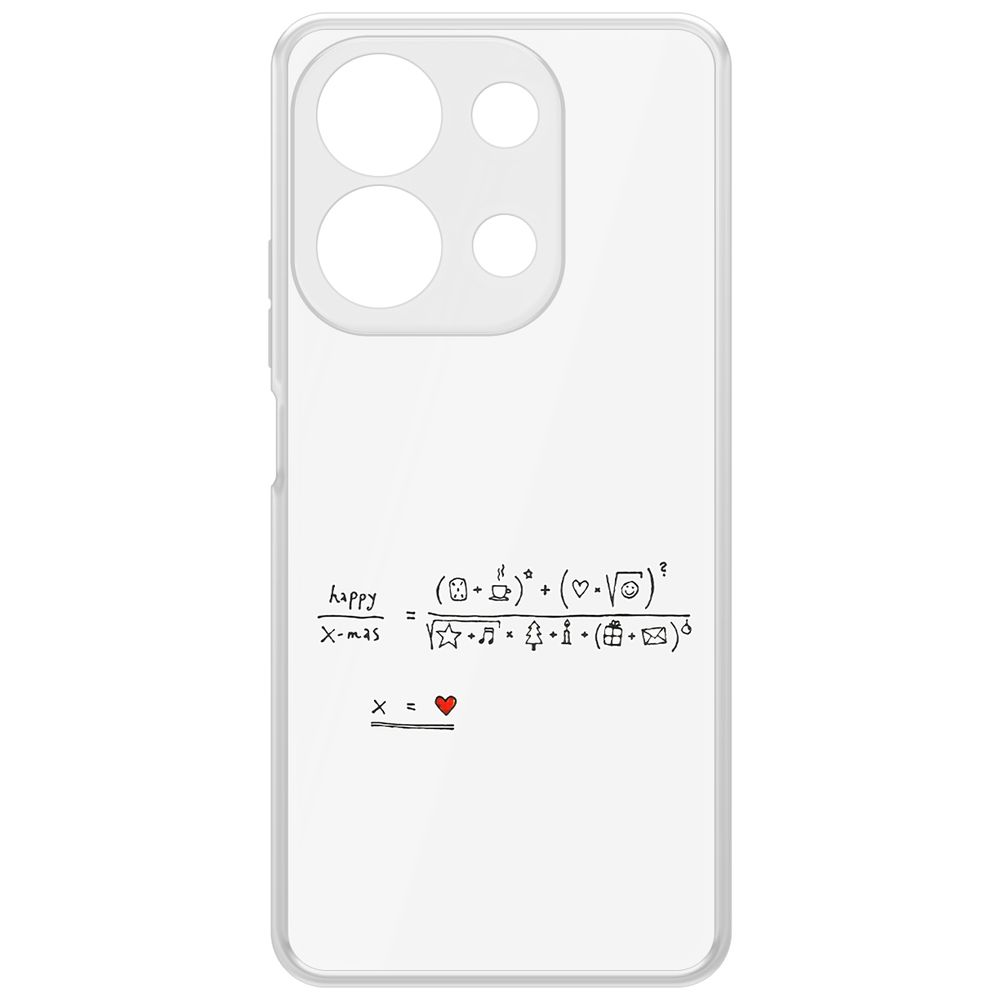 

Чехол-накладка Krutoff Clear Case Праздничная формула для Xiaomi Redmi Note 13 4G, Прозрачный