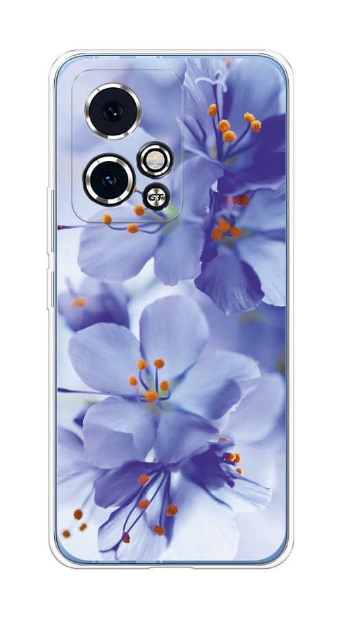 

Чехол на Honor 90 GT "Фиолетовые цветки", Фиолетовый;синий, 6123450-1