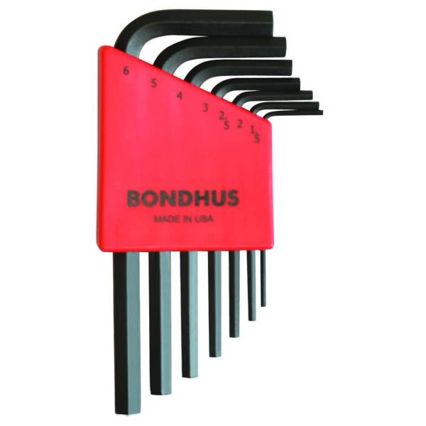 Набор из 7 черных ключей BONDHUS S 1.5-6mm 12292