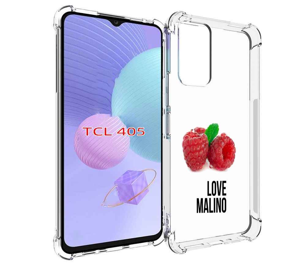 

Чехол MyPads Бренд лове малино для TCL 405, Tocco