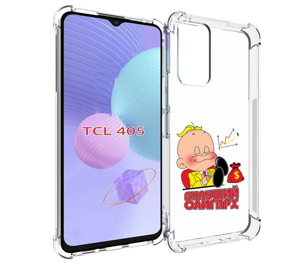 

Чехол MyPads Будущий олигарх для TCL 405, Tocco