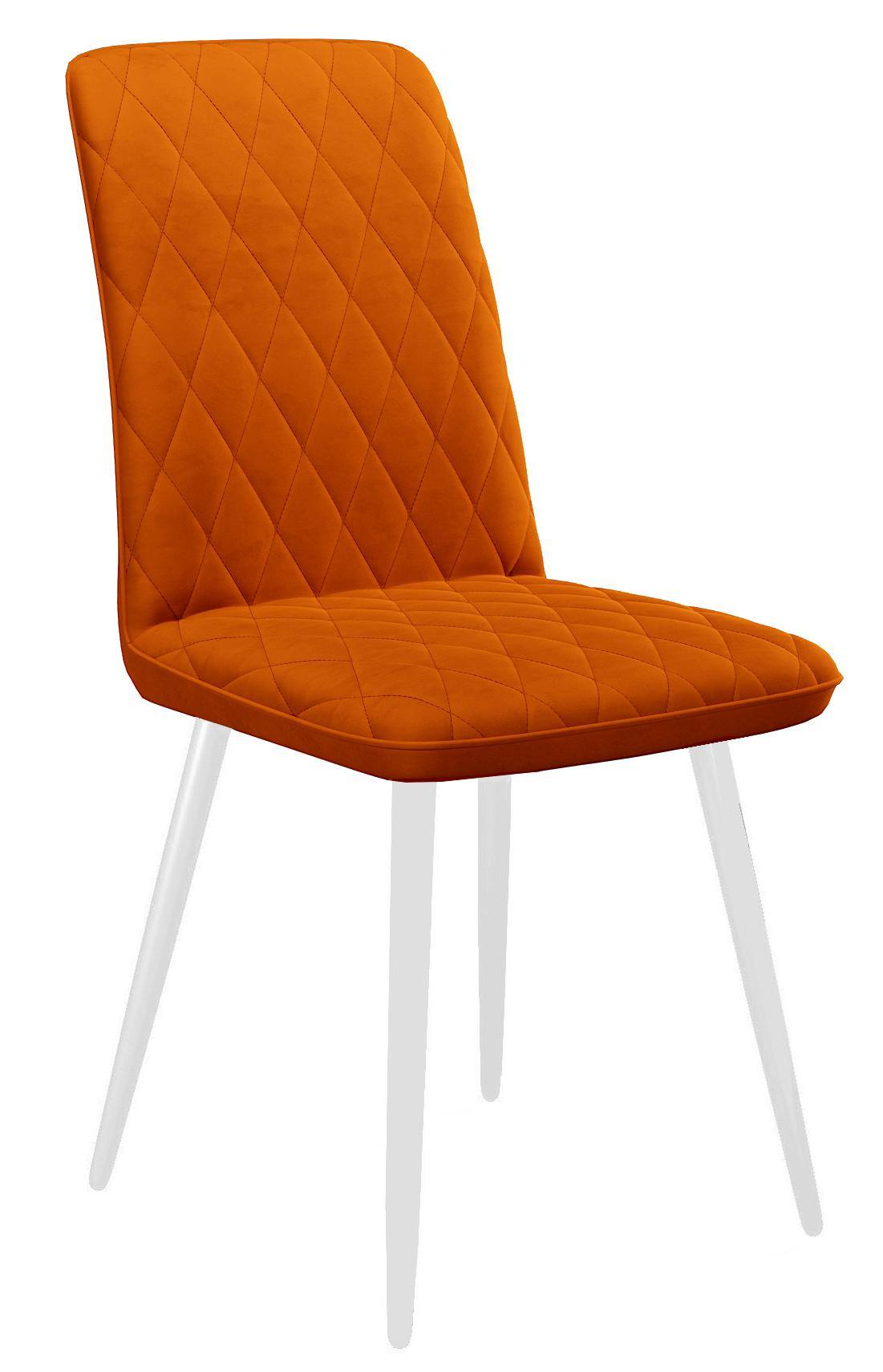 

Стул DikLine 205 B17 TERRACOTTA /ножки белые, Line 205 B17