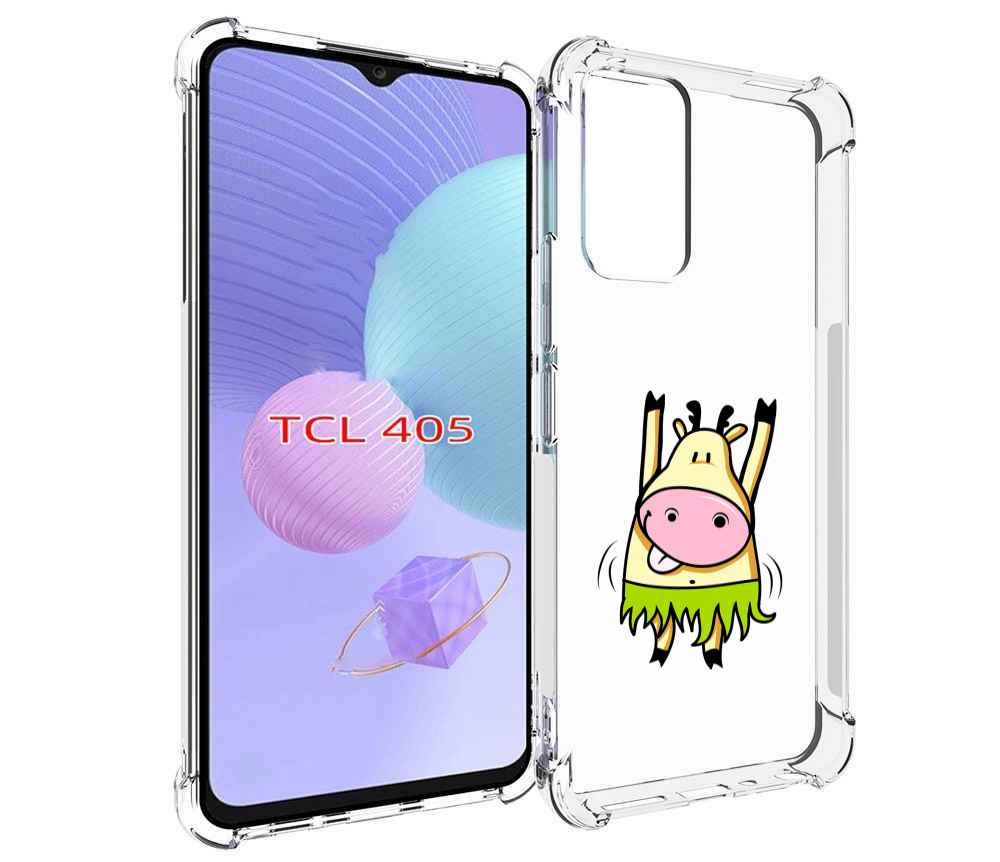

Чехол MyPads Веселая корова для TCL 405, Tocco
