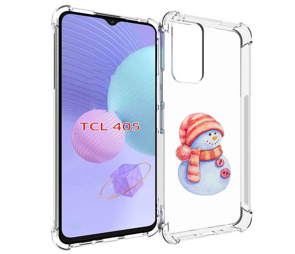 

Чехол MyPads Веселый снеговик для TCL 405, Tocco