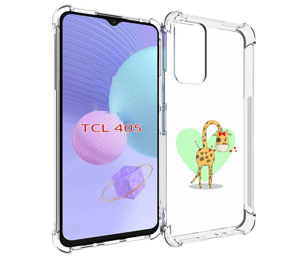 

Чехол MyPads Влюбленный жираф 14 февраля для TCL 405, Tocco
