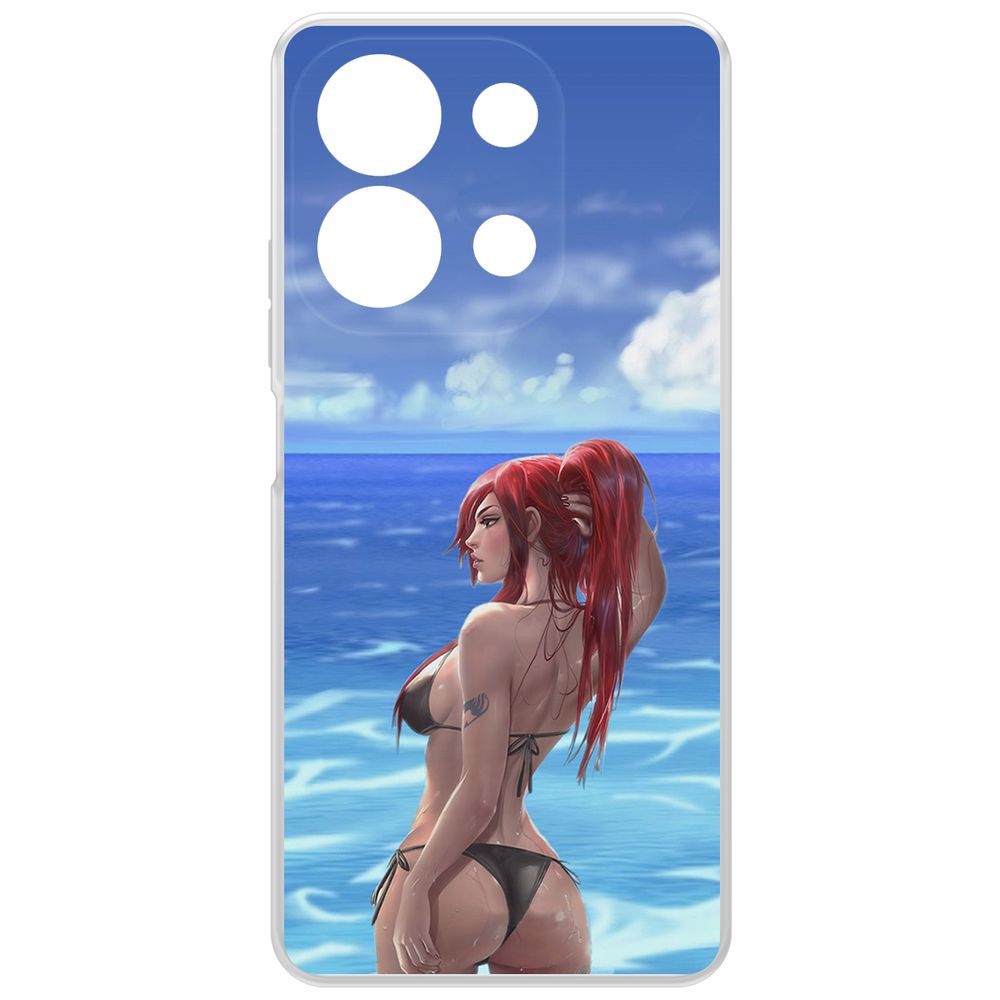 Чехол-накладка Krutoff Clear Case Купальник женский для Xiaomi Redmi Note 13 4G