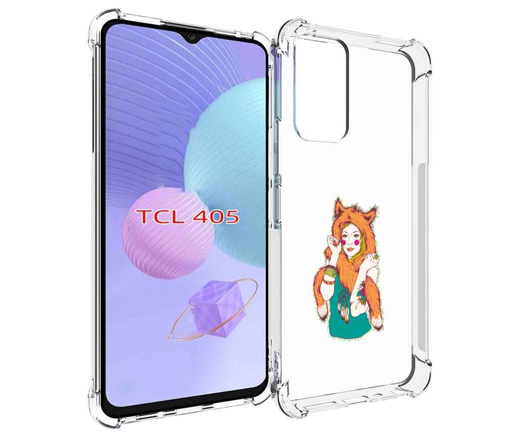 

Чехол MyPads Девушка лиса для TCL 405, Tocco