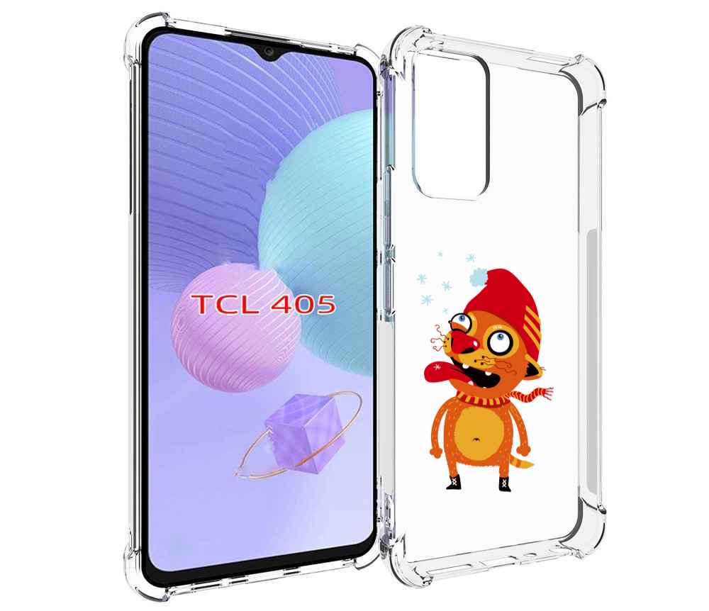 

Чехол MyPads Зимний кот для TCL 405, Tocco