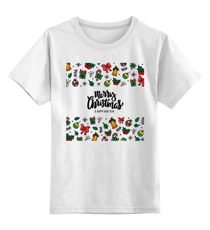 

Футболка детская Printio Merry christmas цв. белый р. 164, Merry christmas