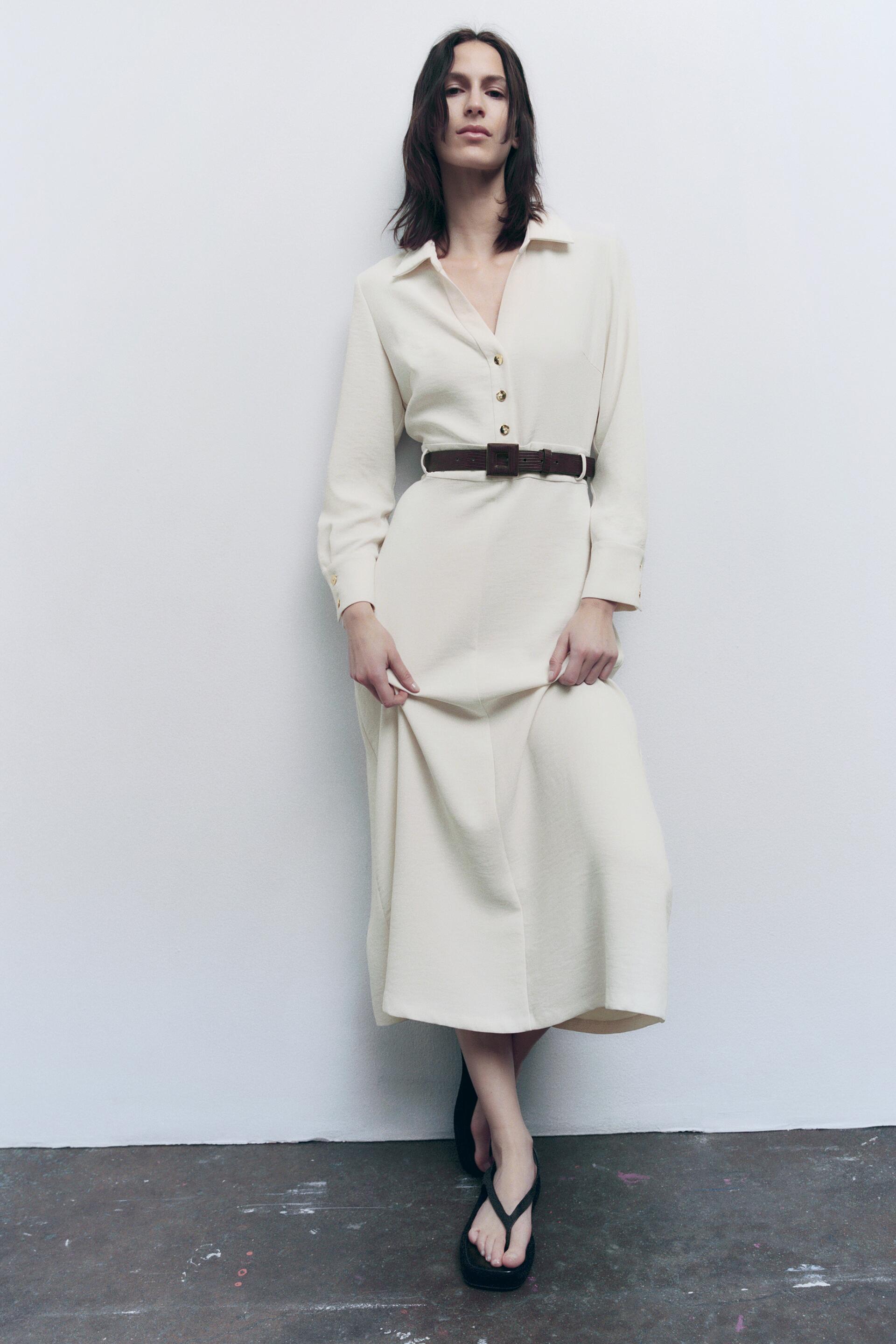 

Платье женское ZARA 02288522 белое XS (доставка из-за рубежа), Белый, 02288522