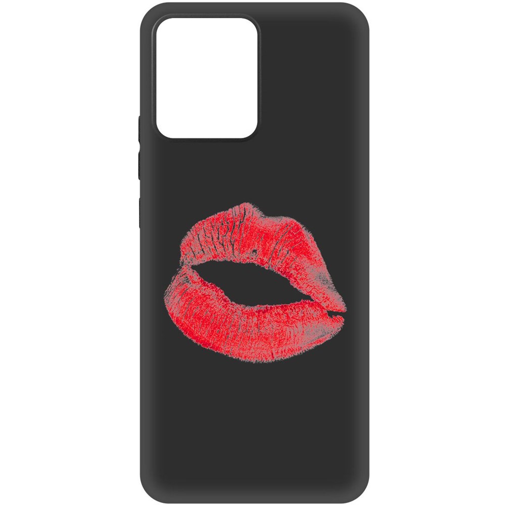 

Чехол-накладка Krutoff Soft Case След помады для Realme Narzo 50i Prime черный