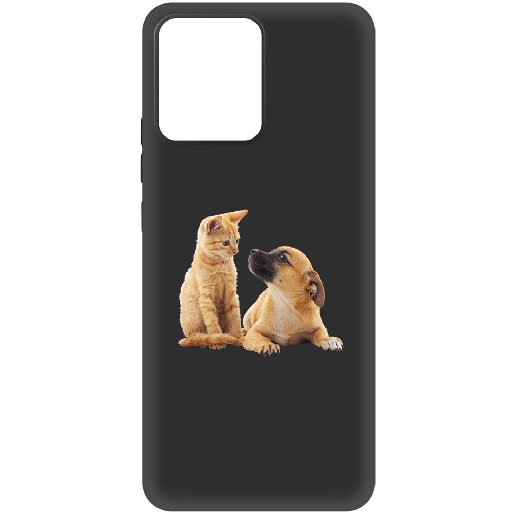 

Чехол-накладка Krutoff Soft Case Лучшие друзья для Realme Narzo 50i Prime черный
