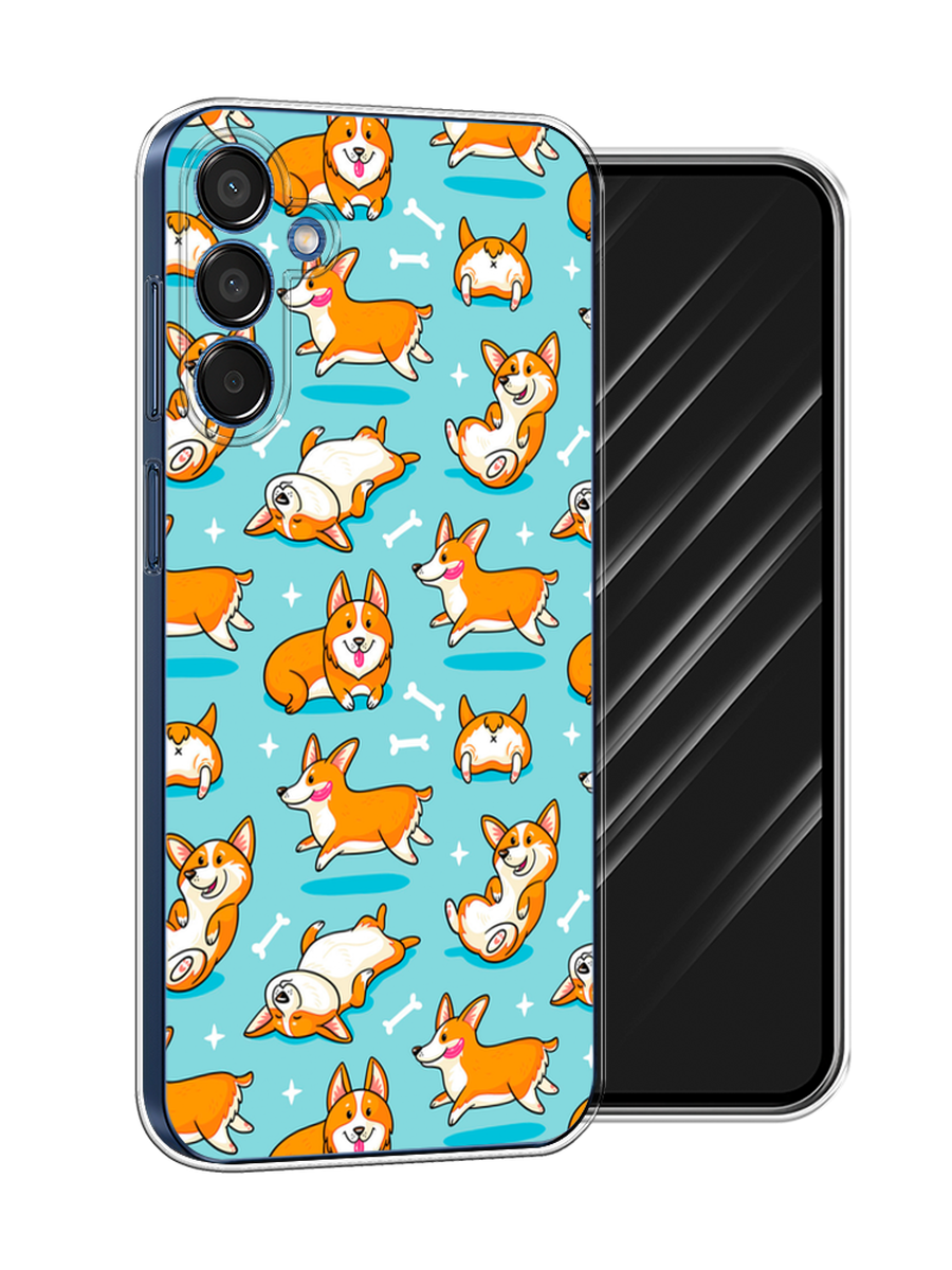 

Чехол Awog на Samsung Galaxy M15 5G "Веселые корги", Коричневый, 2109550-1