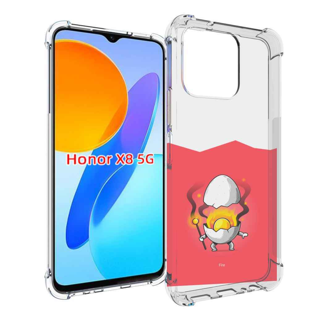 

Чехол MyPads горелое яйцо для Honor X8 5G, Прозрачный, Tocco