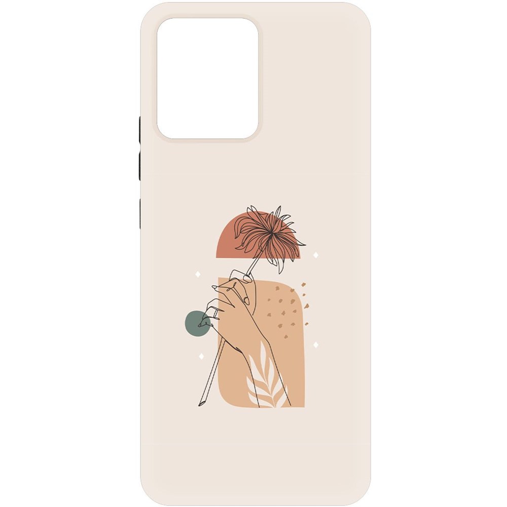 

Чехол-накладка Krutoff Soft Case Романтика для Realme Narzo 50i Prime черный