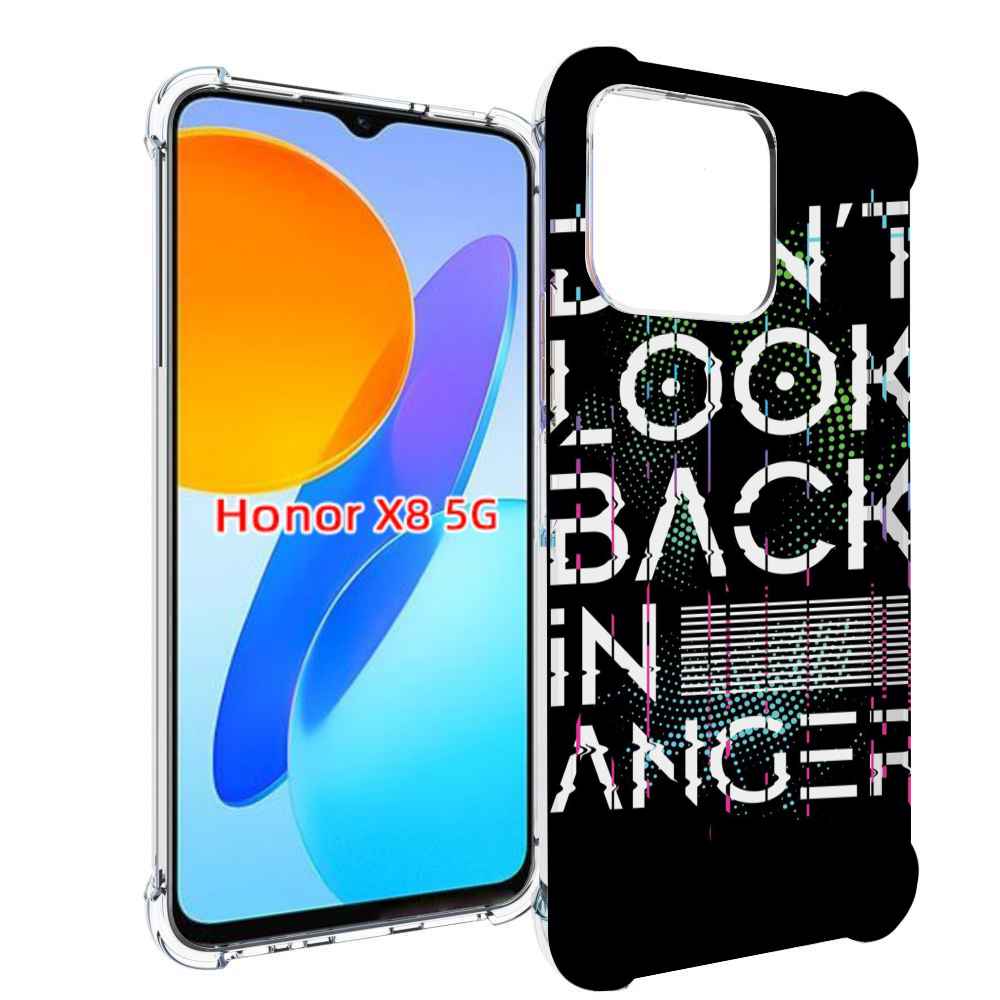 

Чехол MyPads графический-текст для Honor X8 5G, Прозрачный, Tocco