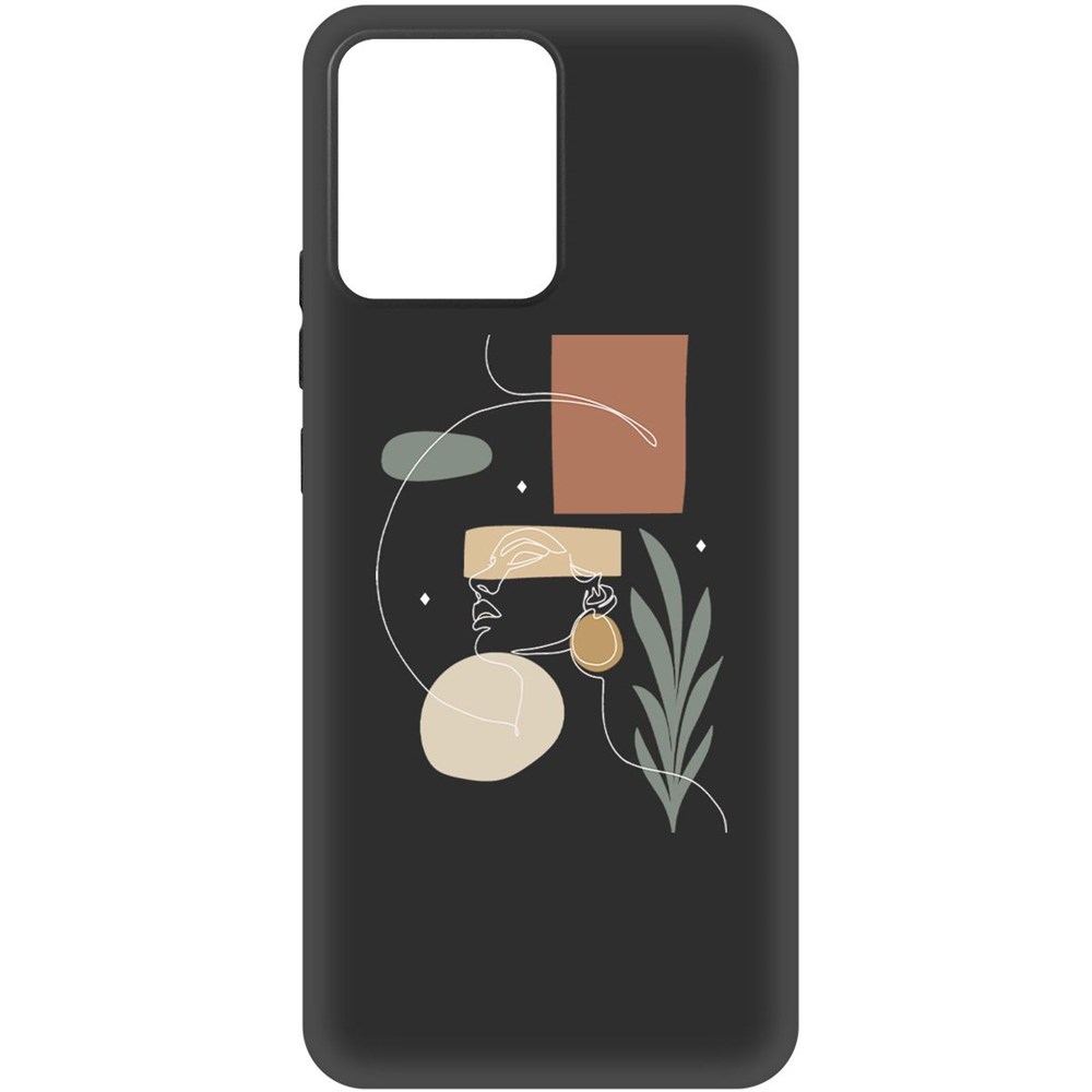 

Чехол-накладка Krutoff Soft Case Элегантность для Realme Narzo 50i Prime черный