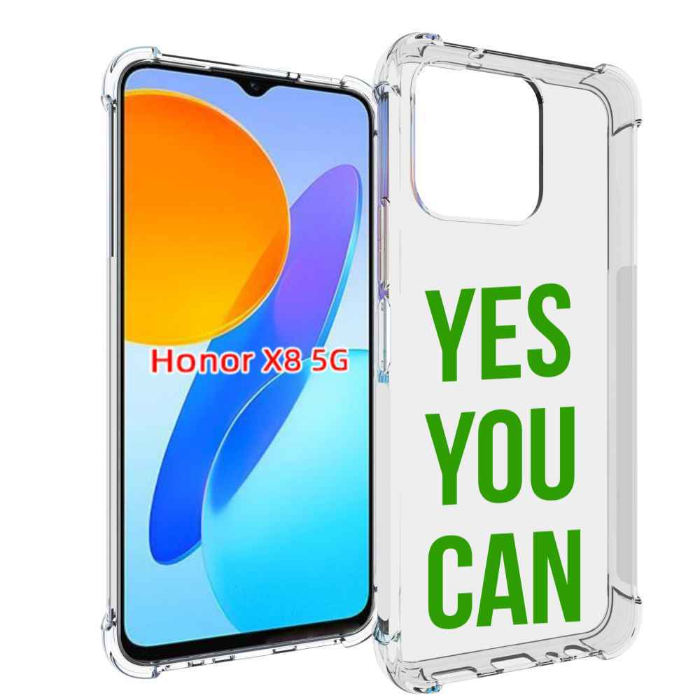 

Чехол MyPads да-ты-можешь для Honor X8 5G, Прозрачный, Tocco