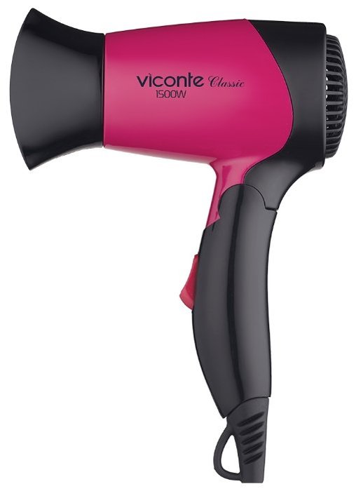 Фен Viconte VC-3748 1500 Вт розовый, черный фен mijia h500c cmj03lx g 1500 вт розовый